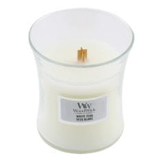 Woodwick Sviečka oválna váza , Biely teak, 85 g