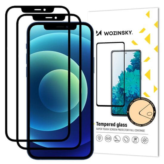 WOZINSKY 2x Wozinsky ochranné tvrdené sklo pre Apple iPhone 12 Mini - Čierna KP9898