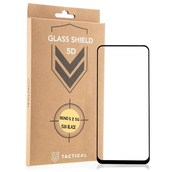 Tactical Glass Shield 5D sklo pre Oppo Reno5 Z 5G - Čierna KP8437