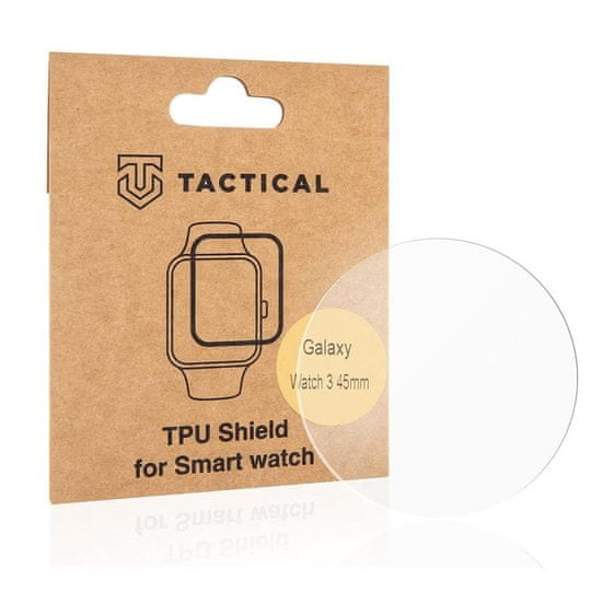 Tactical TPU Folia/Hodinky pre Samsung Galaxy Watch 3 45mm - Transparentná KP8558