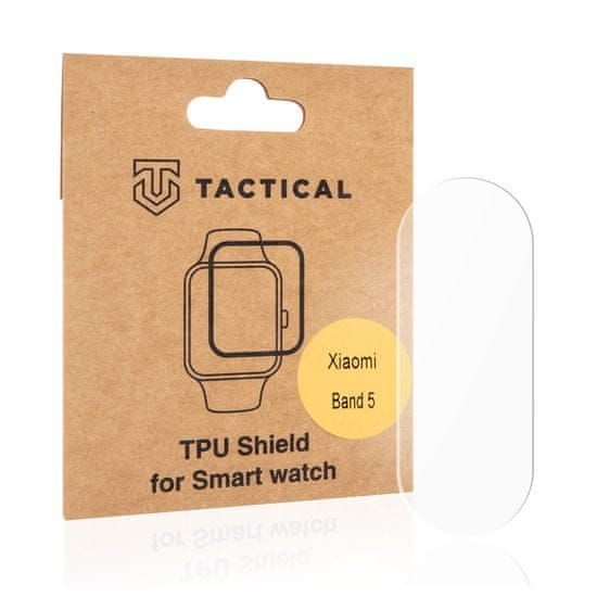 Tactical TPU Folia/Hodinky pre Xiaomi Mi Band 5 - Transparentná KP8546