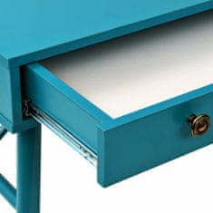 Vidaxl Písací stôl so zásuvkou, 90x50x76,5 cm, starožitná zelená