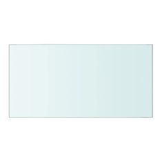 Vidaxl Poličkový panel z priehľadného skla, 40x20 cm