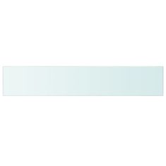 Vidaxl Poličkový panel z priehľadného skla, 110x120 cm