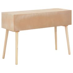 Vidaxl Stôl s 5 zásuvkami 114x40x75,5 cm masívne borovicové drevo