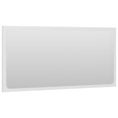 Vidaxl Kúpeľňové zrkadlo biele 80x1,5x37 cm drevotrieska