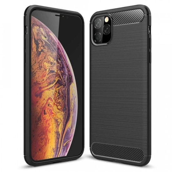 IZMAEL Carbon Shield TPU puzdro pre Apple iPhone 11 Pro - Čierna KP9423