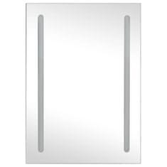 Vidaxl LED kúpeľňová zrkadlová skrinka 50x13x70 cm