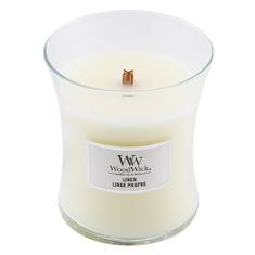 Woodwick Sviečka oválna váza , Čistá bielizeň, 275 g