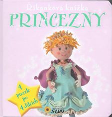 Říkanková knížka Princezny - 4 puzzle po 4 dílcích