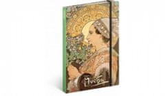 Alfons mucha Thistle notebook linkovaný