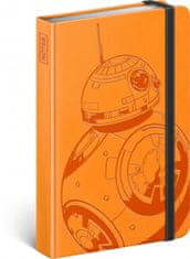 Poznámkový blok - Star Wars - BB-8, linajkovaný, 10,5 x 15,8 cm