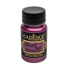 Cadence metalická farba na textil 50 ml - cyklamen