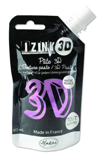 IZINK 3D embosovacia pasta 80 ml/ ametystová, perleťovo fialová