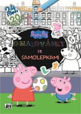 Peppa - Omalovánky se samolepkami A4+