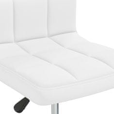 Vidaxl Jedálenské stoličky 6 ks biele umelá koža