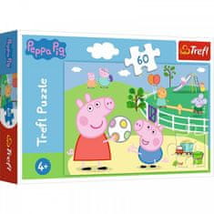 Puzzle Prasátko Peppa / Zábava s přáteli, 60 dílků