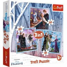 Puzzle Ľadové kráľovstvo 2 /Kúzelný príbeh 3v1 (20,36,50 dielikov)