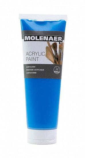 Akrylová farba Molenaer 250 ml - modrá