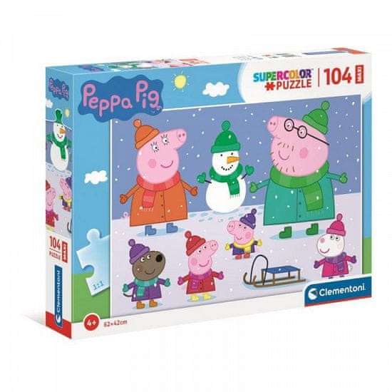 Clementoni Puzzle Maxi - Peppa Pig, 104 dílků