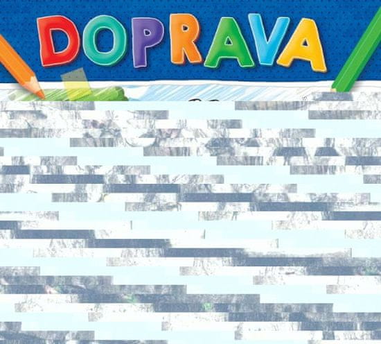 Doprava - Omalovánka s pohyblivýma očkama