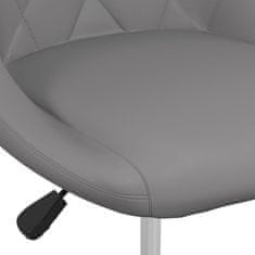 Vidaxl Barová stolička sivá umelá koža