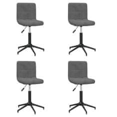 Vidaxl 3087668 Swivel Dining Chairs 4 pcs Dark Grey Velvet (334430×2)