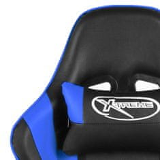 Petromila vidaXL Otočná herná stolička modrá PVC