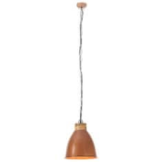 Petromila vidaXL Industriálna závesná lampa medená železo a masívne drevo 35 cm E27