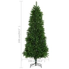 Vidaxl Umelý vianočný stromček, realistické ihličie 240 cm, zelený