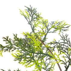 Vidaxl Umelá rastlina strom cyprus s kvetináčom zelená 90 cm