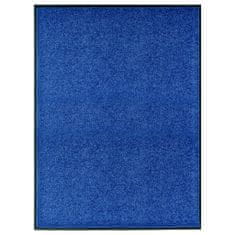 Vidaxl Rohožka, prateľná, modrá 90x120 cm