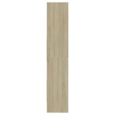 Petromila vidaXL Knižnica, biela a dub sonoma 60x35x180 cm, kompozitné drevo