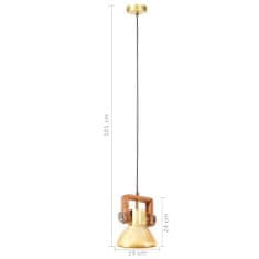 Vidaxl Industriálna závesná lampa 25 W mosadzná 19 cm okrúhla E27