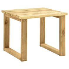 Petromila vidaXL Záhradné ležadlo so stolom impregnované borovicové drevo