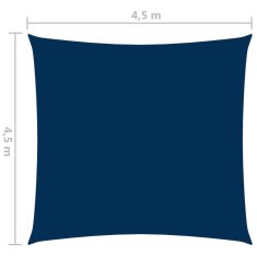 Vidaxl Tieniaca plachta oxfordská látka štvorcová 4,5x4,5 m modrá