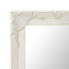 Vidaxl Nástenné zrkadlo v barokovom štýle 60x80 cm biele