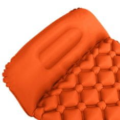 Vidaxl Nafukovací matrac s vankúšom oranžový 58x190 cm