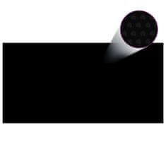 Petromila vidaXL Plávajúca PE solárna fólia 732x366 cm čierna a modrá