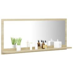 Vidaxl Kúpeľňové zrkadlo, dub sonoma 90x10,5x37 cm, drevotrieska