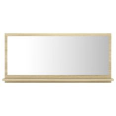 Vidaxl Kúpeľňové zrkadlo, dub sonoma 80x10,5x37 cm, drevotrieska