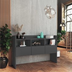 Vidaxl Komoda sivá 105x30x70 cm drevotrieska