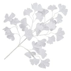 Vidaxl Umelý stromček ginkgo, 10 ks, biely, 65 cm