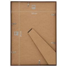 Vidaxl Fotorámiky na stenu alebo stôl 5 ks bronzové 18x24 cm MDF