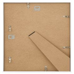 Vidaxl Fotorámiky na stenu alebo stôl 3 ks biele 30x30 cm MDF