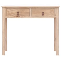 Vidaxl Konzolový stolík prírodný 90x30x77 cm drevený