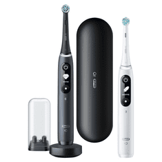 Oral-B magnetické zubné kefky iO Series 7 Duo Black Onyx / White Alabaster