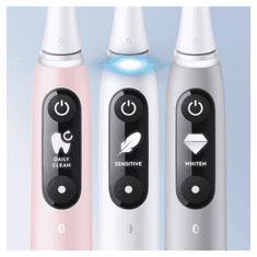 Oral-B magnetické zubné kefky iO Series 6 Duo White / Pink Sand