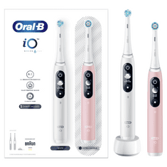 Oral-B magnetické zubné kefky iO Series 6 Duo White / Pink Sand