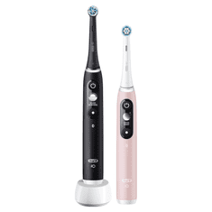 Oral-B magnetické zubné kefky iO Series 6 Duo Black / Pink Sand